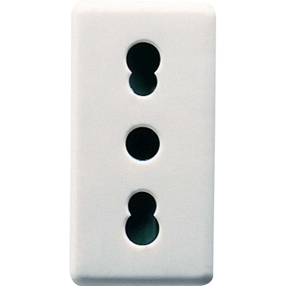 Priza electrica GEWISS GW20203RDY, interior, incastrat, IP40, 16A, alb