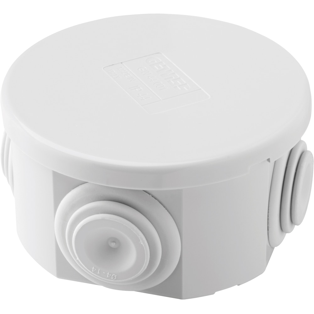 Doza derivatie GEWISS GW44001DY, aparent, D65x35, IP44, alb