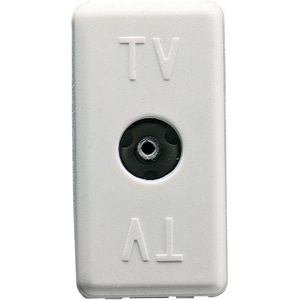 Priza TV GEWISS GW20228DY, interior, incastrat, IP40, alb