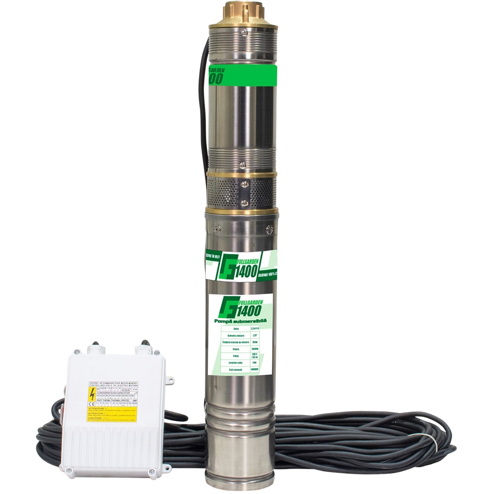 Pompa submersibila apa Full Garden 1400, 1300 W, 2.2 m3/ora