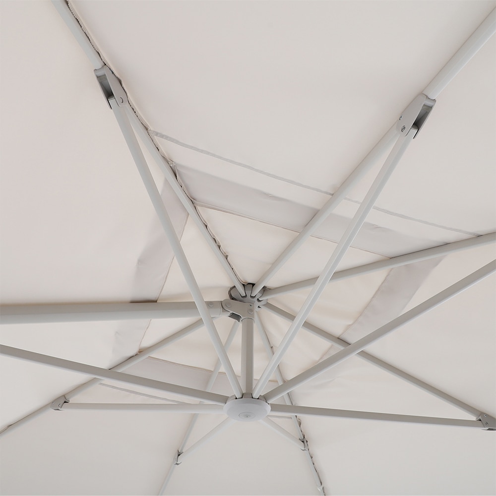 Umbrela de exterior GOODHOME Corby, LED, 3 x 4m, bej