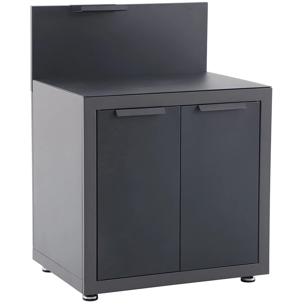 Dulap bucatarie terasa GOODHOME Cucino, 60 x 80 x 110 cm, otel, gri