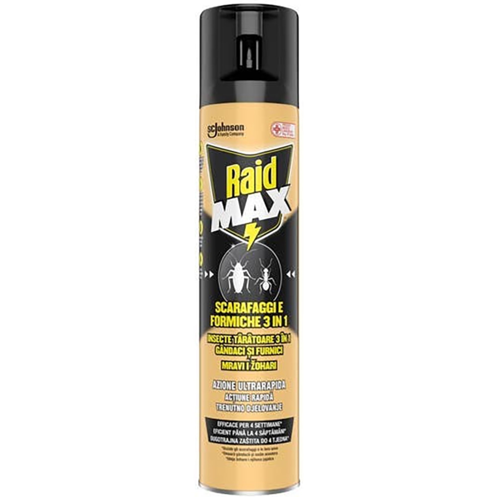 Spray anti-insecte taratoare Raid Max, 300 ml