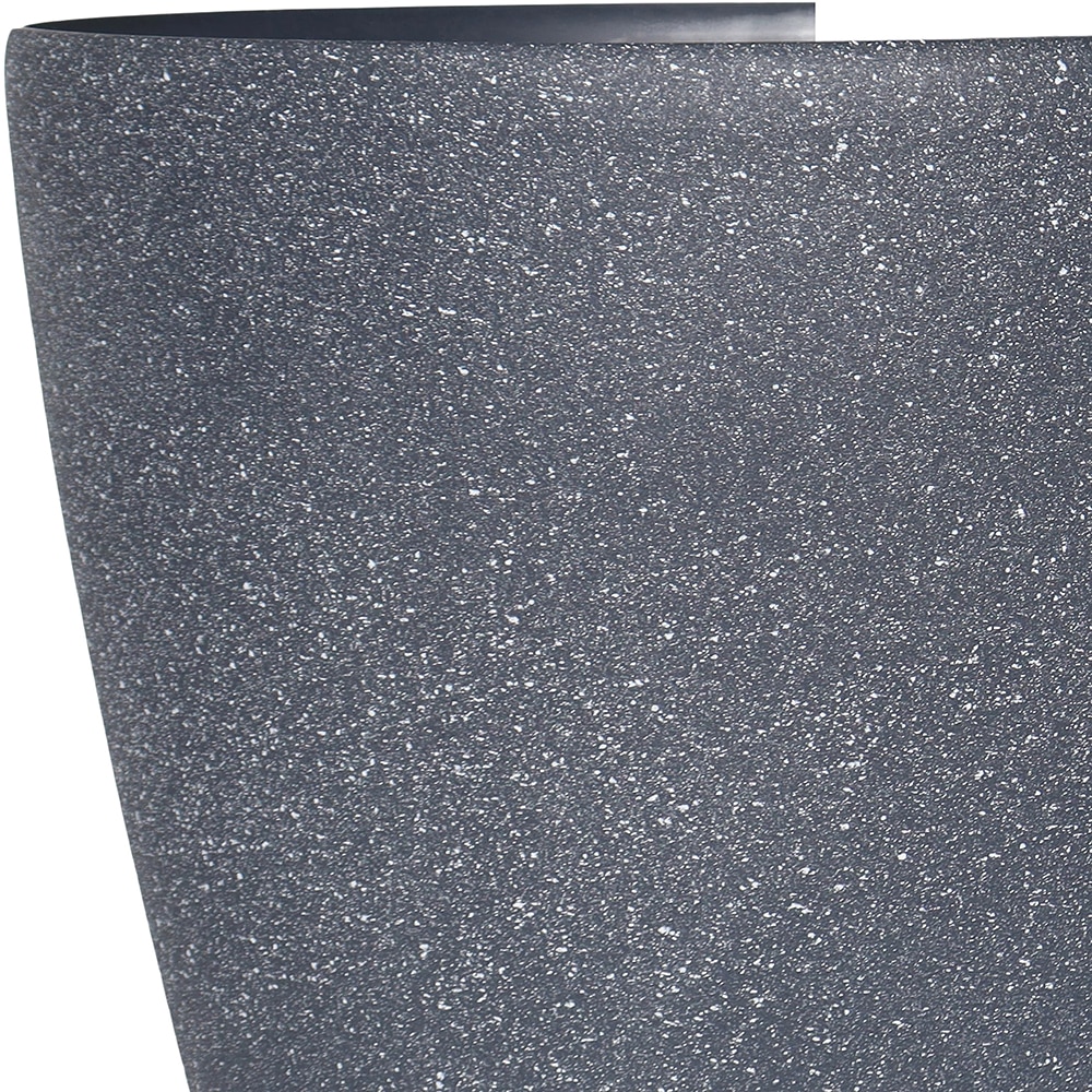 Ghiveci flori VERVE, plastic, D 43 cm, negru