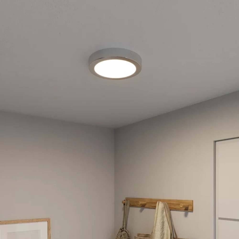 PLAFONIERA AIUS, 21CM, 1200LM, 4000K, CROM