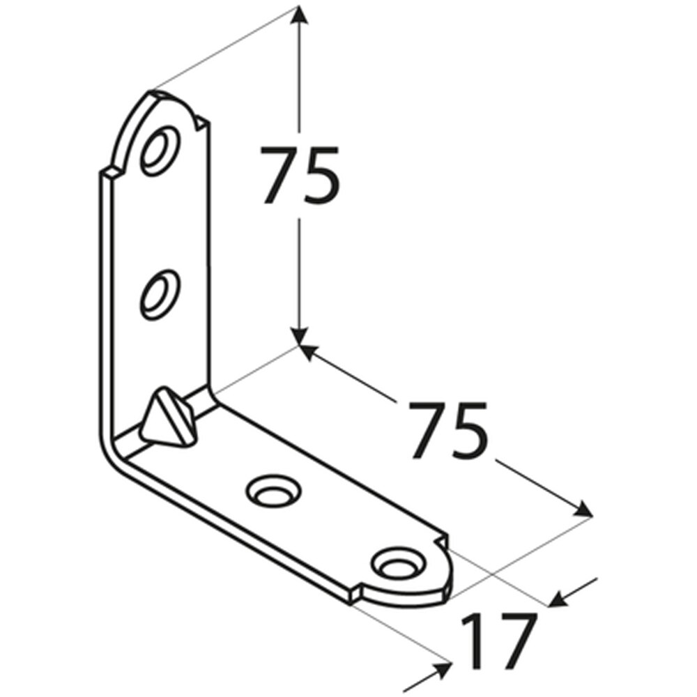 Coltar unghi ingust DMX , 60 x 60 x 1.5 mm, otel