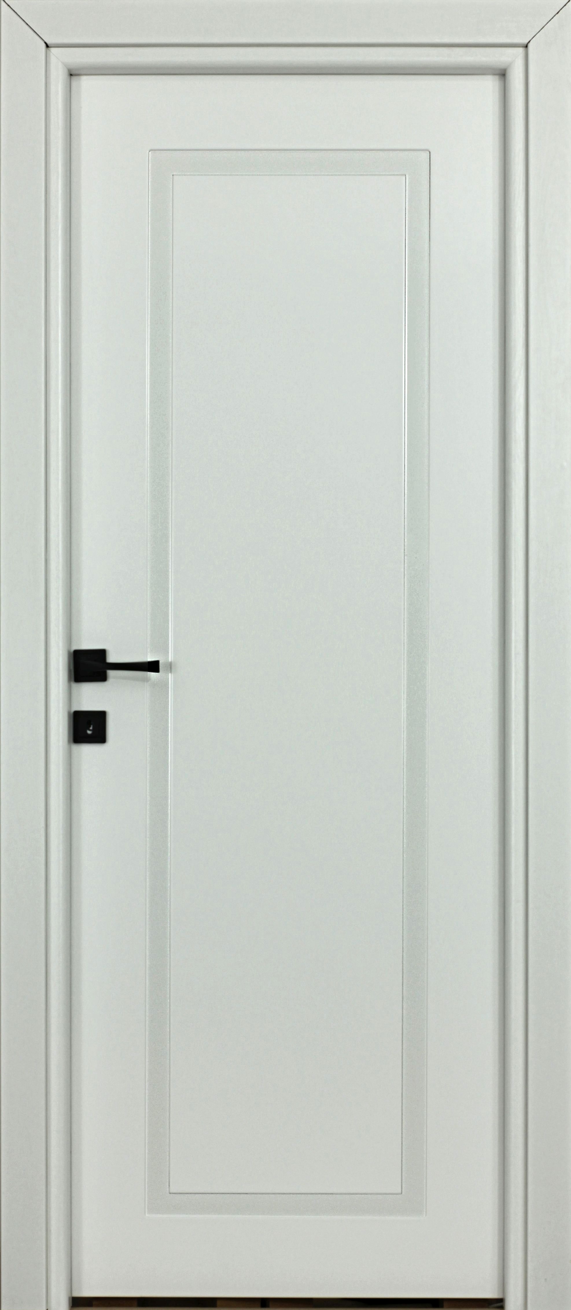 Usa interior Inline, fara geam, reversibila, MDF, 78 x 203 cm, alb