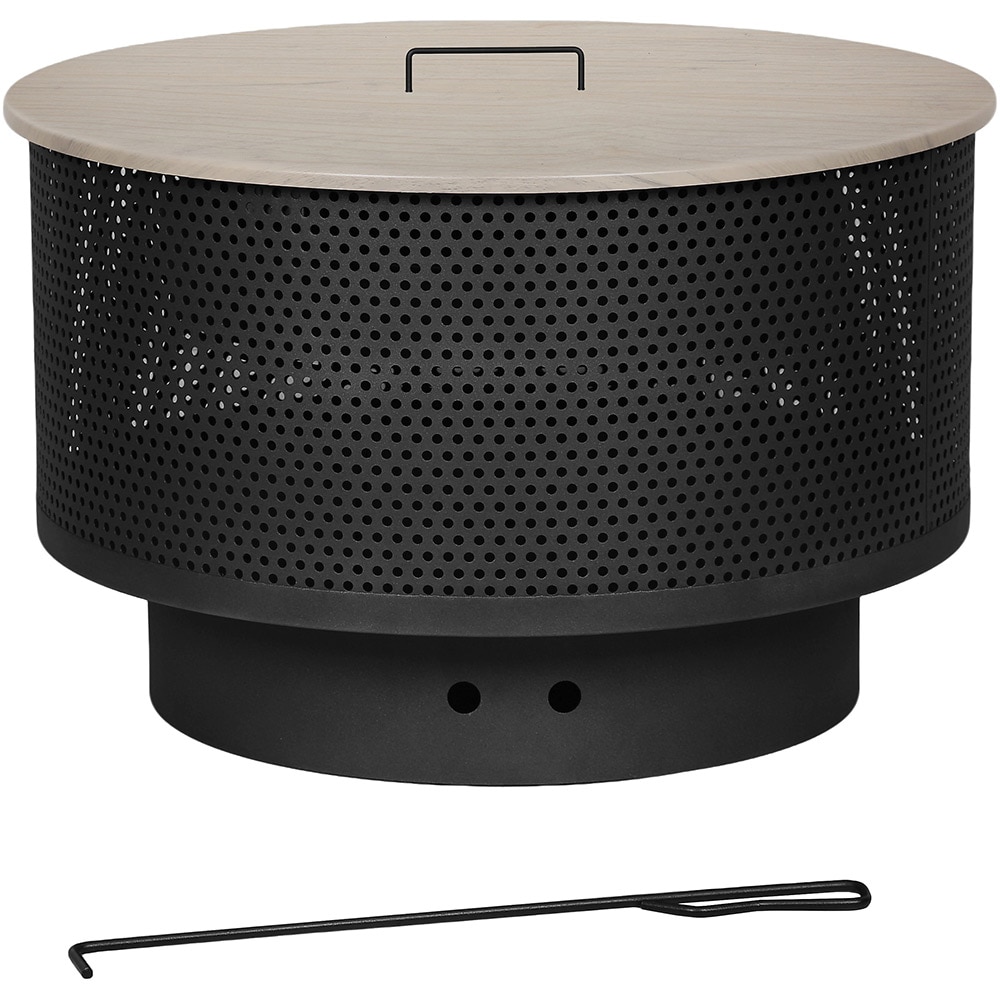 Focar pe carbuni cu blat GOODHOME Aconite, 61 x 38 cm, otel, negru