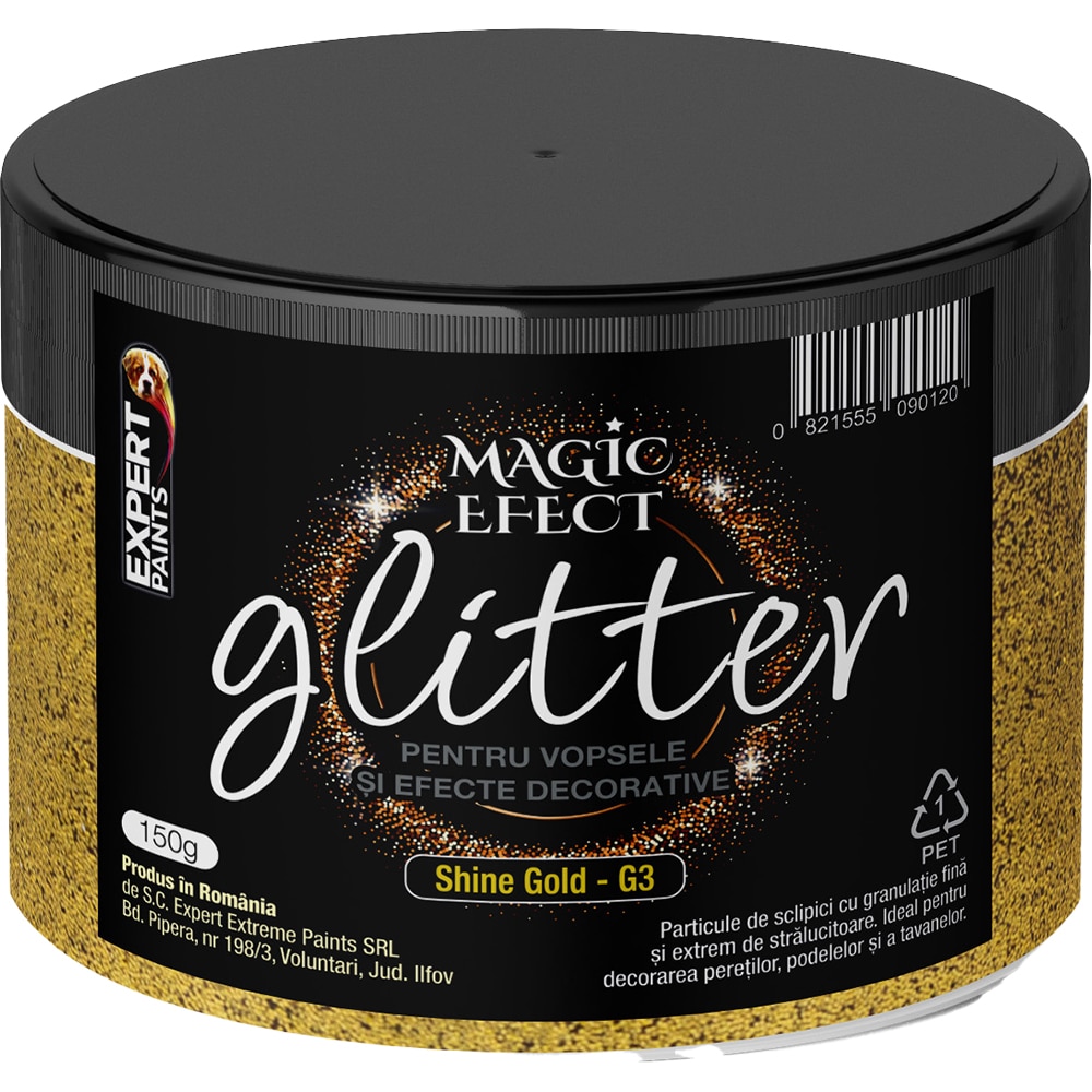 Glitter decorativ EXPERT EXTREME Magic Effect, 150 g, Auriu