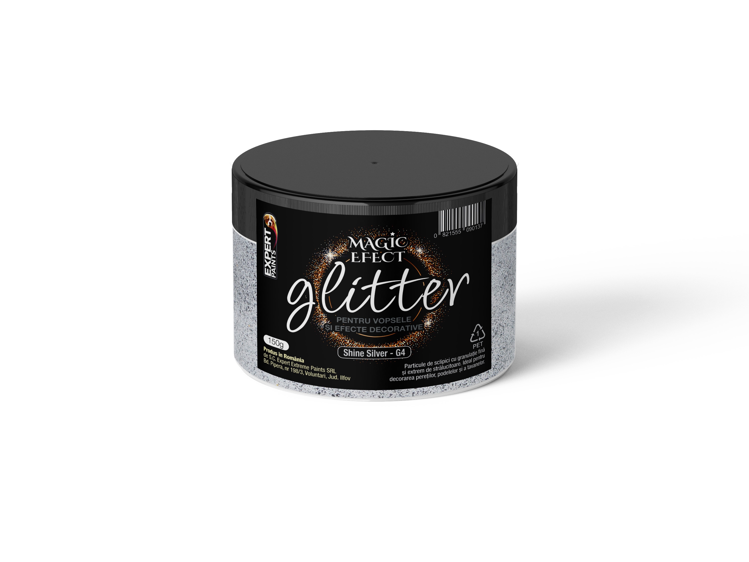 Glitter Shine, Argintiu, 150 Gr   Magic Effect