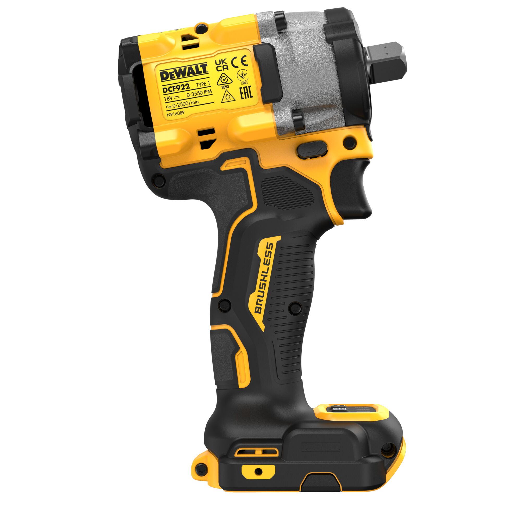 Masina de insurubat cu impact Dewalt DCF922N-XJ, 18V, 1500RPM, 610Nm, fara acumulator