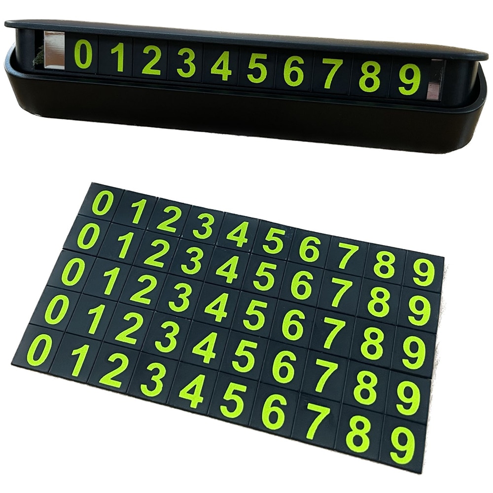 Suport numar de telefon CARMAX, 13 x 3 x 4cm, negru