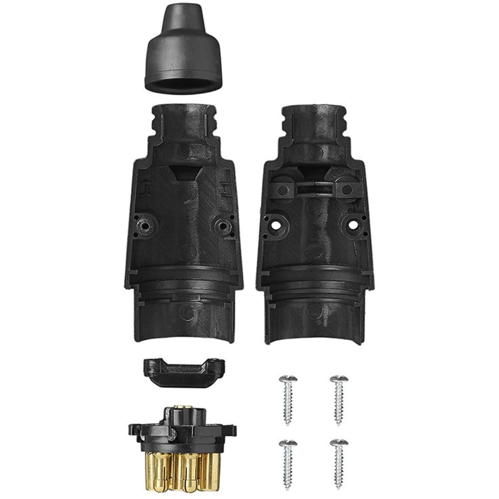 Stecher auto remorca CARMAX, 7 pini, 12V, negru