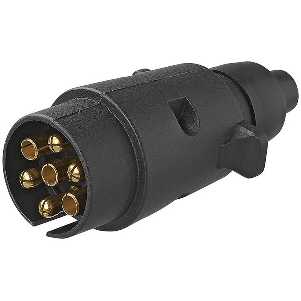 Stecher auto remorca CARMAX, 7 pini, 12V, negru