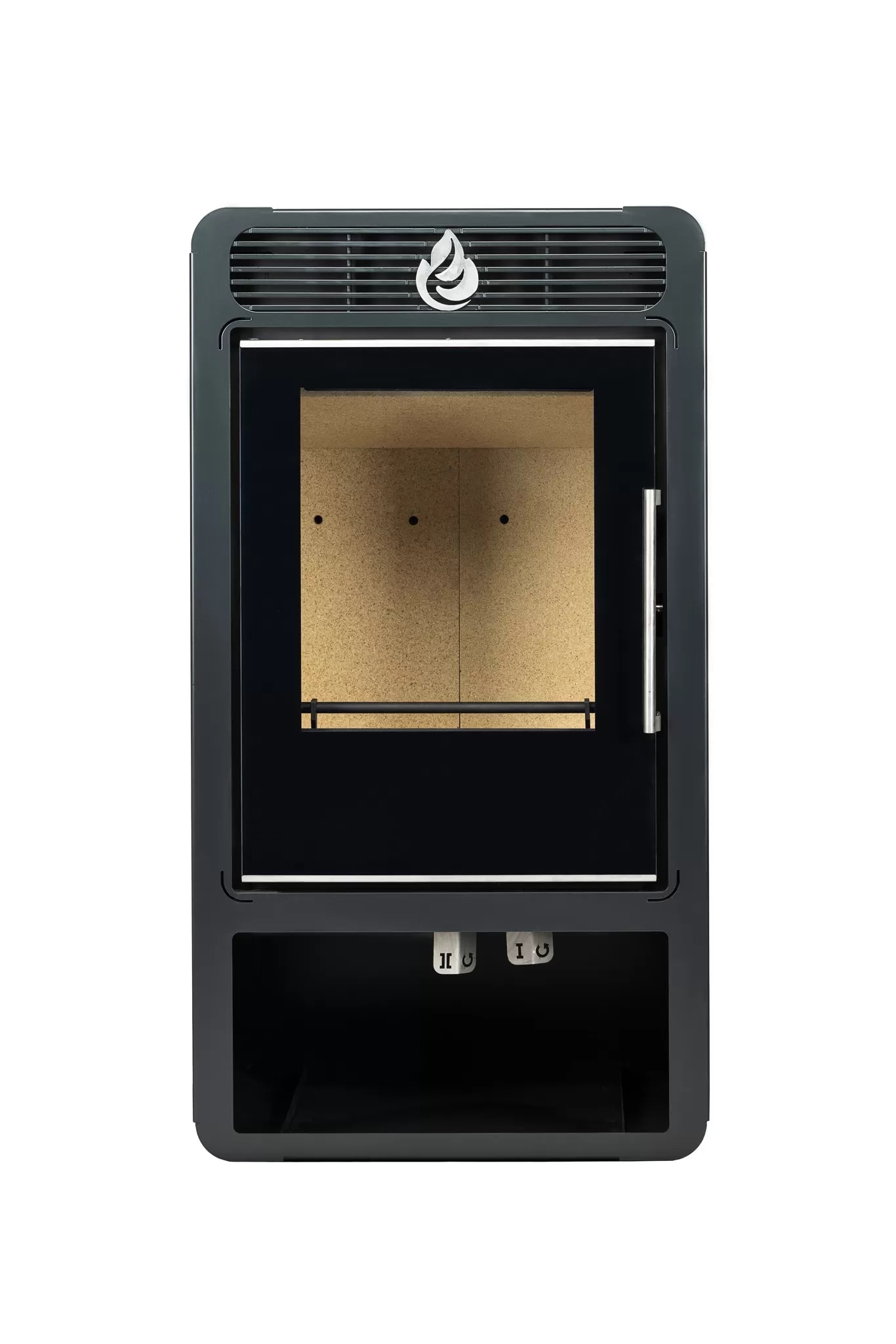 Semineu pe lemne MSS Designo 345.0240, 8 kW, 33l, otel, negru