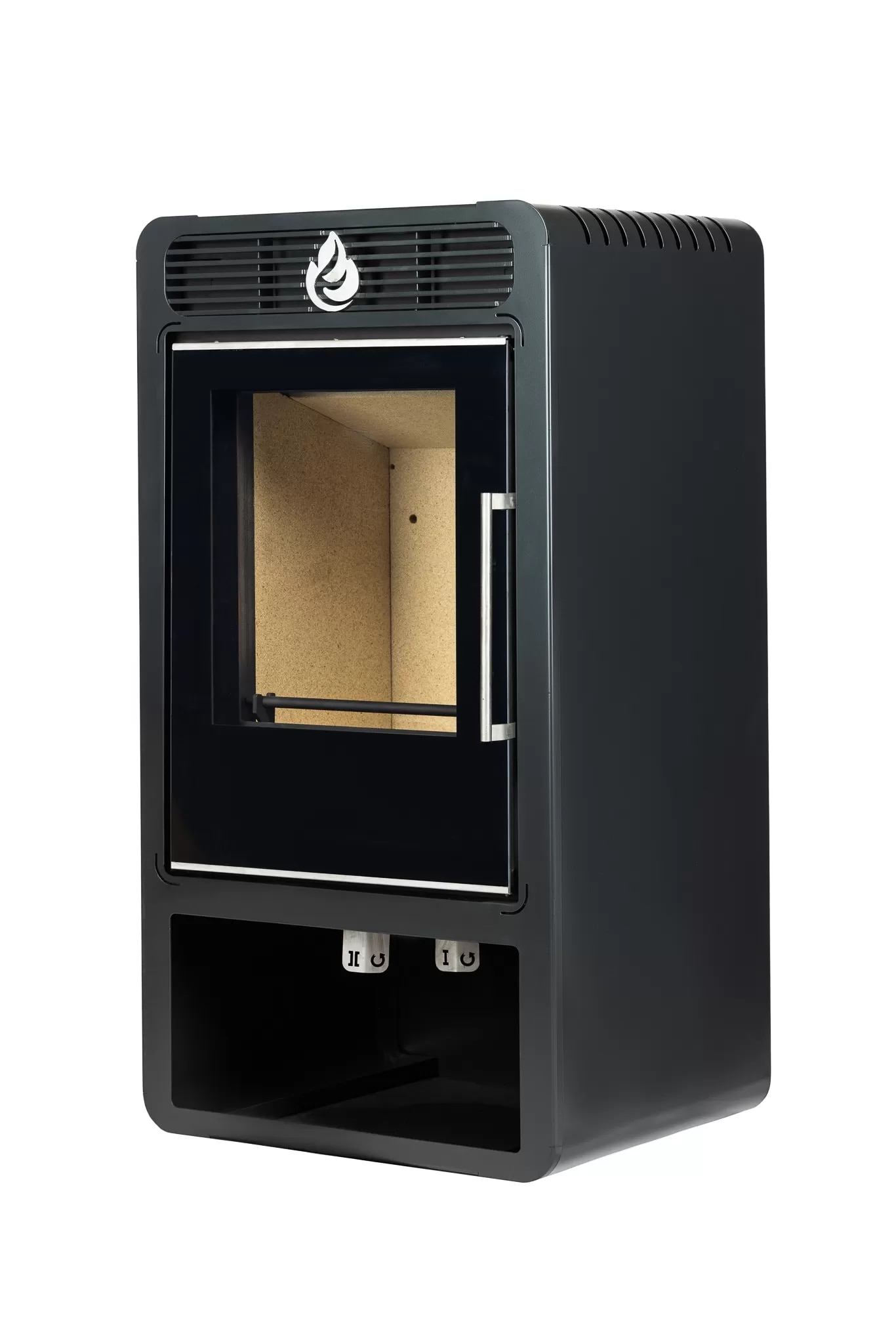 Semineu pe lemne MSS Designo 345.0240, 8 kW, 33l, otel, negru