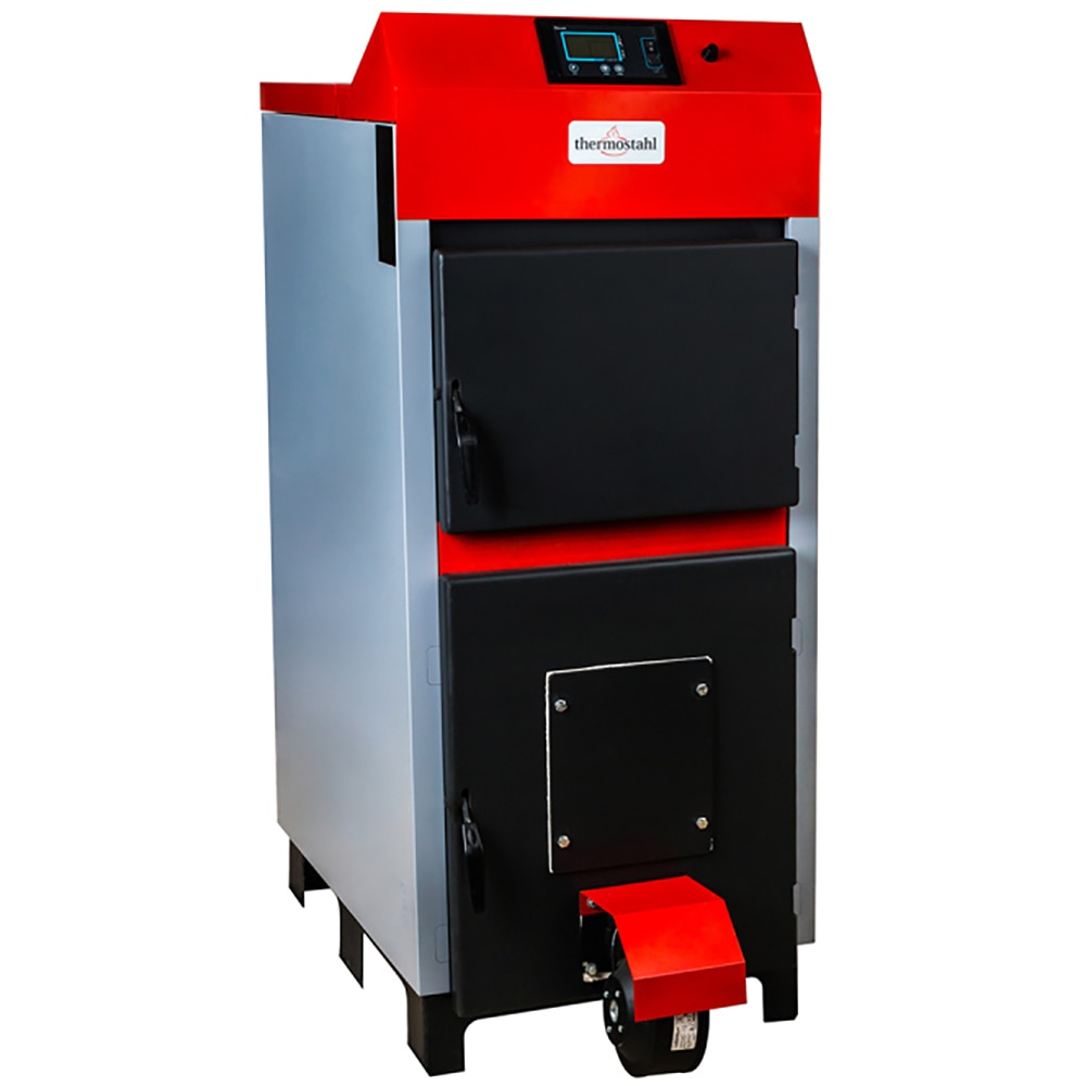 Cazan pe combustibil solid THERMOSTAHL Ecowood Plus, 50 KW, otel