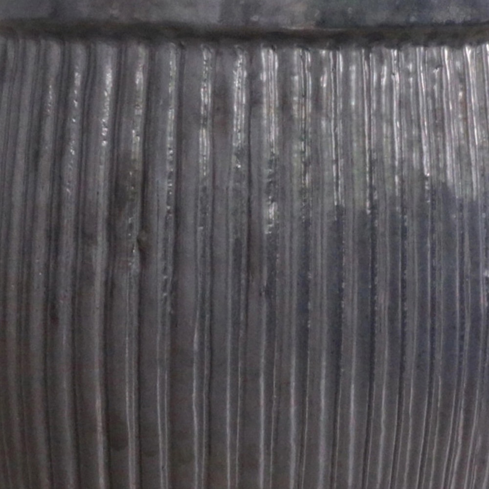 Ghiveci flori VERVE, ceramica, D 35 cm, negru