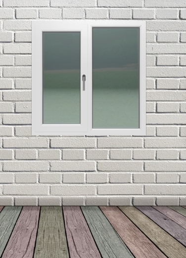 Fereastra termopan PVC, tripan, alb, 5 camere, 116 x 116 cm, stanga, dubla deschidere