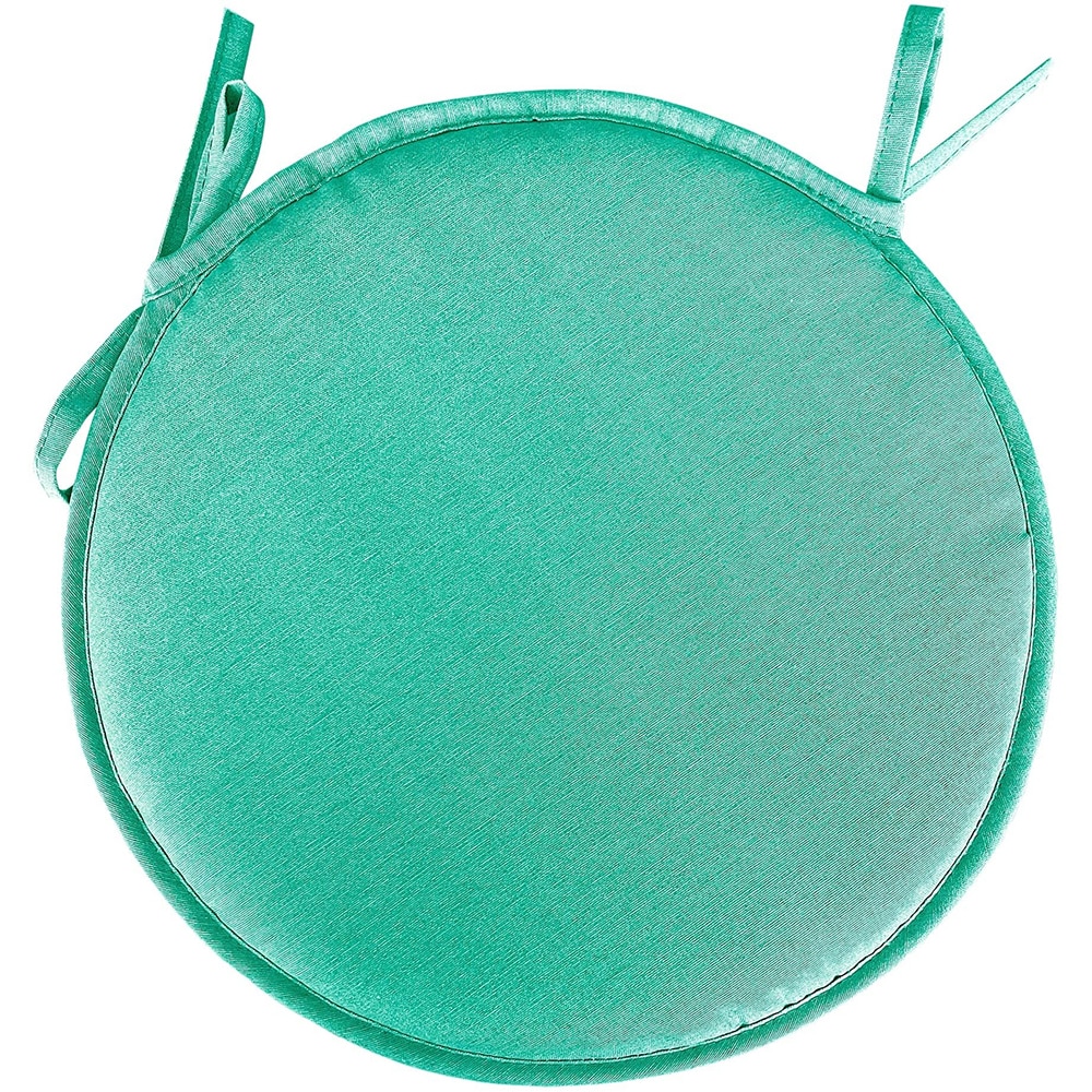 Perna rotunda pentru scaun COCOS, 38 x 38 x 3 cm, bumbac si poliester, verde