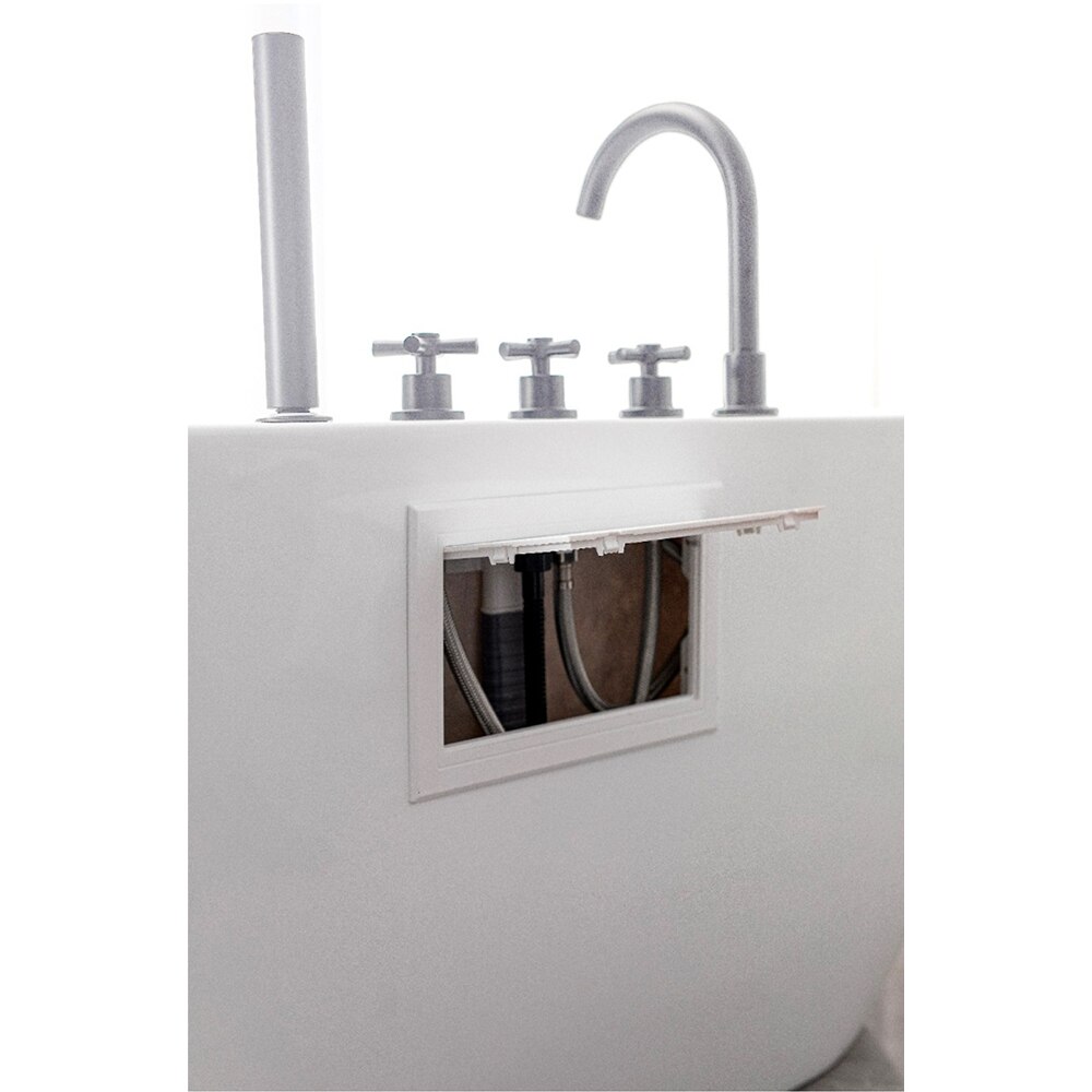 Cada baie freestanding SANOTECHNIK Aruba G9045, acril, 170 x 75 x 58 cm, baterie si para de dus incluse, alb-crom