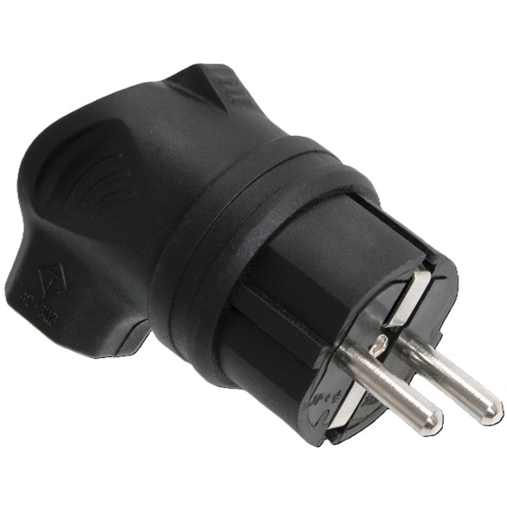 Stecher IEK, cauciuc, 3500W, 16A, negru