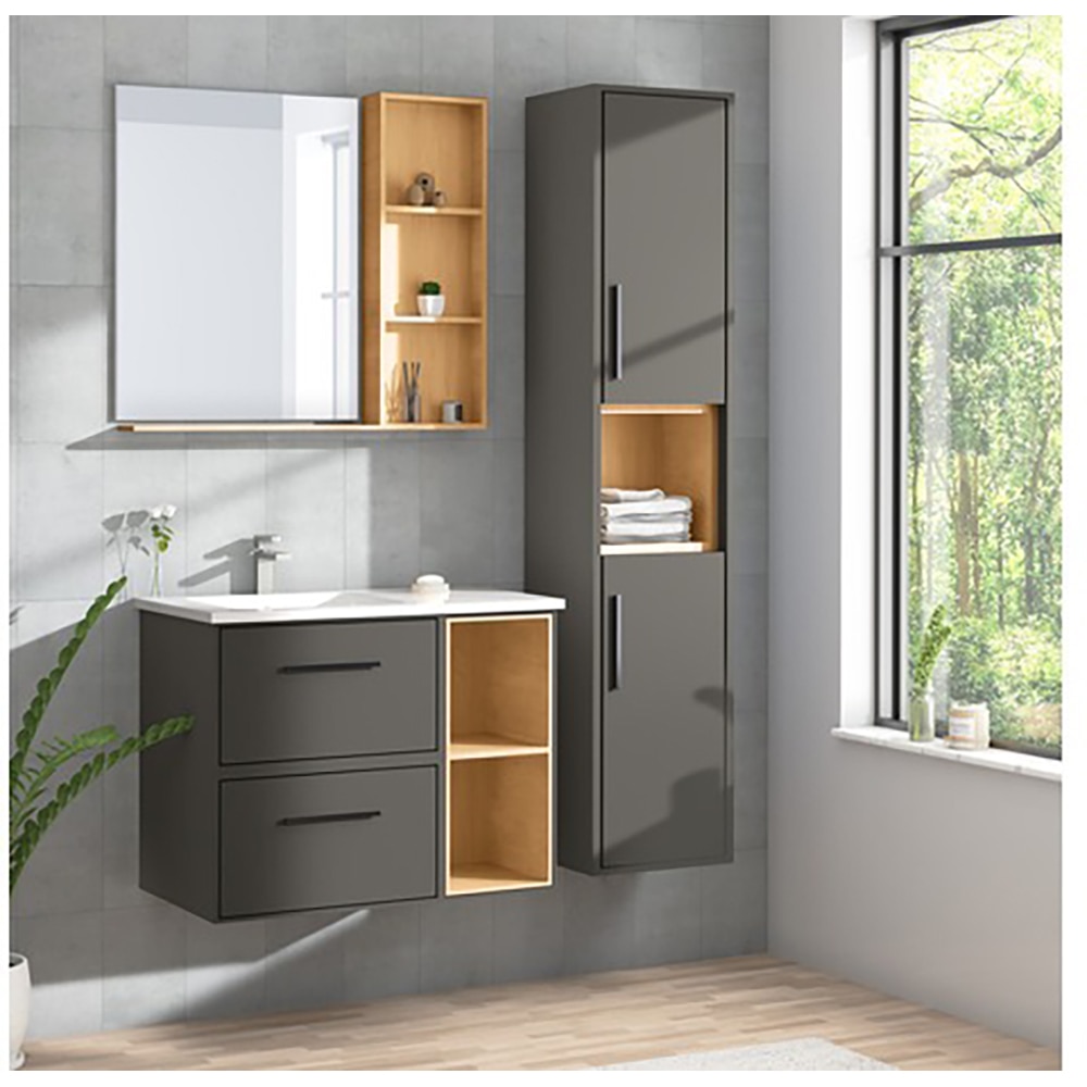 Dulap baie Tolima, 120 x 30 x 30 cm, gri