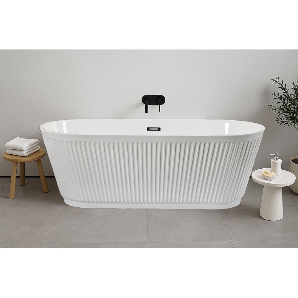 Cada baie freestanding SANOTECHNIK Tivoli G9046, acril, 170 x 75 x 58 cm, alb