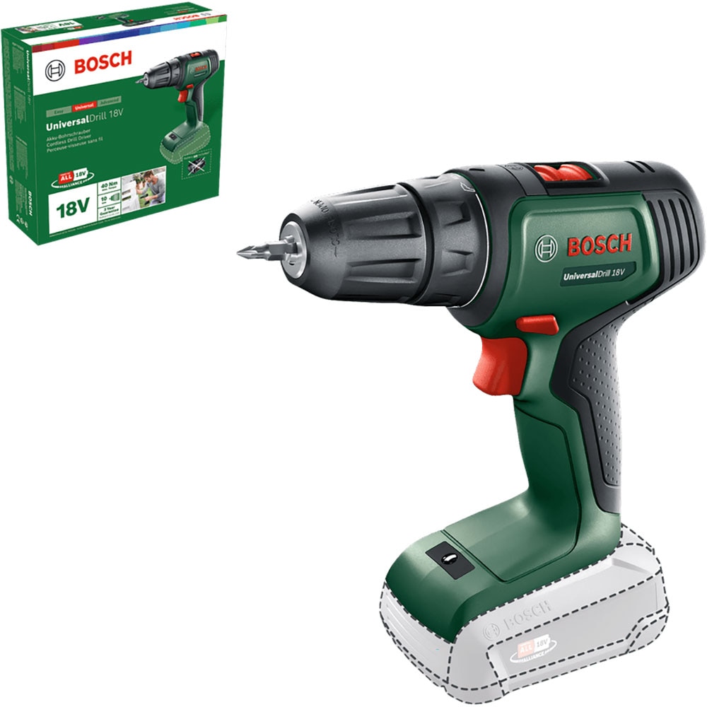 Masina de gaurit si insurubat BOSCH Universal Drill 18V, 40Nm, 1450rpm