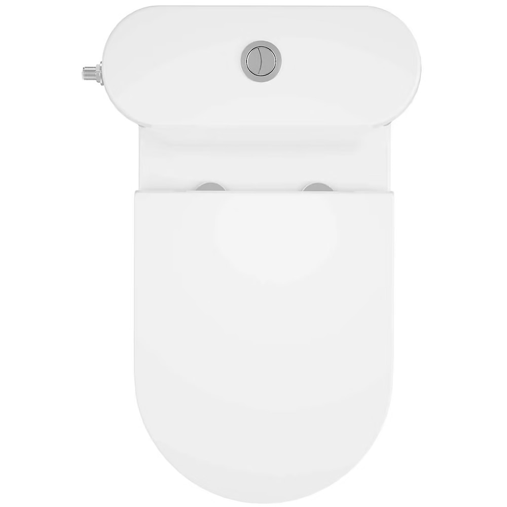 Set vas WC GOODHOME Cavally, evacuare verticala, rezervor 3-4.5l, capac SoftClose, ceramica, alb