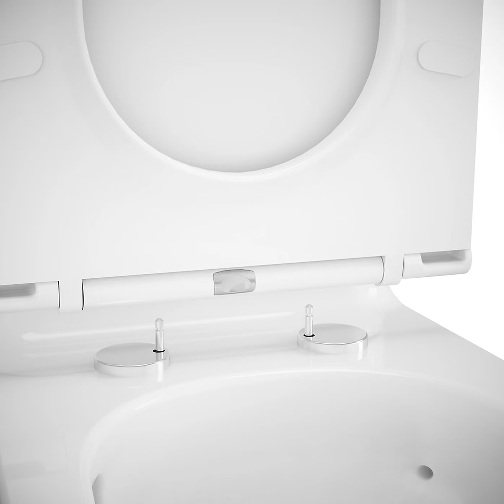 Set vas WC GOODHOME Cavally, evacuare verticala, rezervor 3-4.5l, capac SoftClose, ceramica, alb