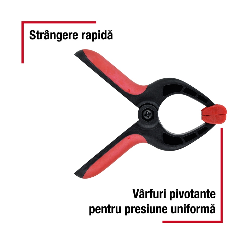 Cleste FORGE STEEL C10113475, 85mm, plastic, negru