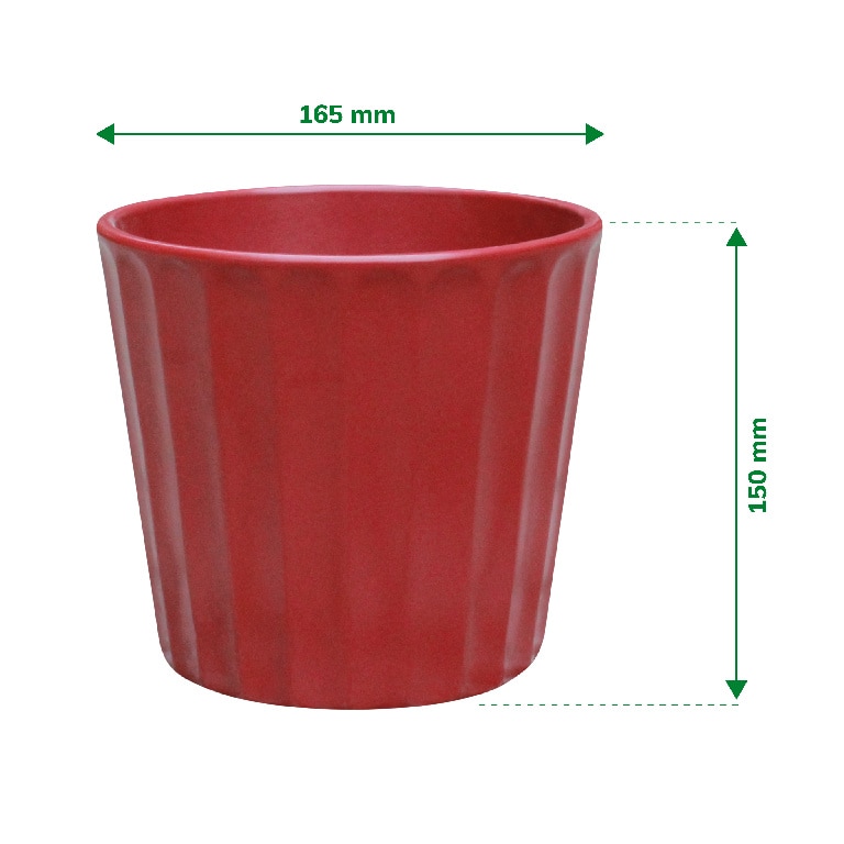 Ghiveci din Argila, Rosu, 14.5 cm  Verve