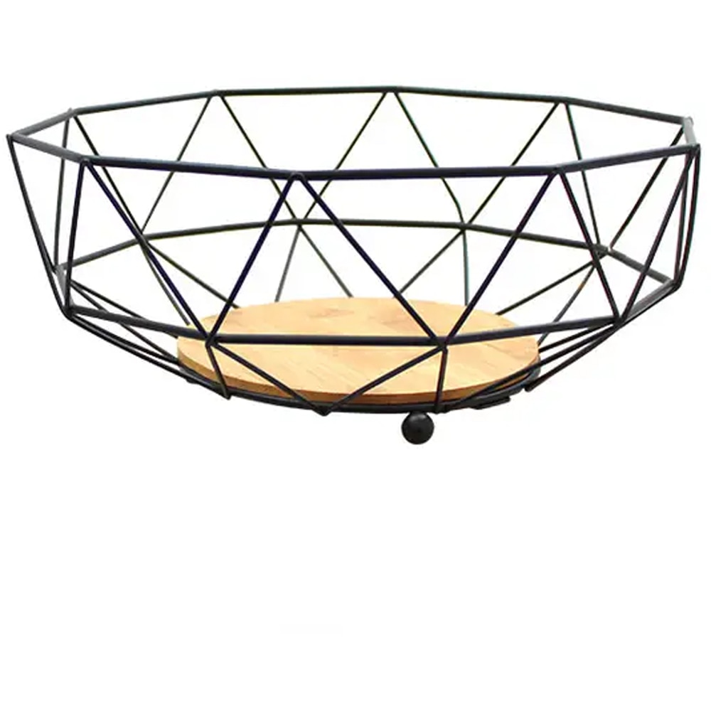 Cos fructe FRANDIS 101476447, bambus, negru