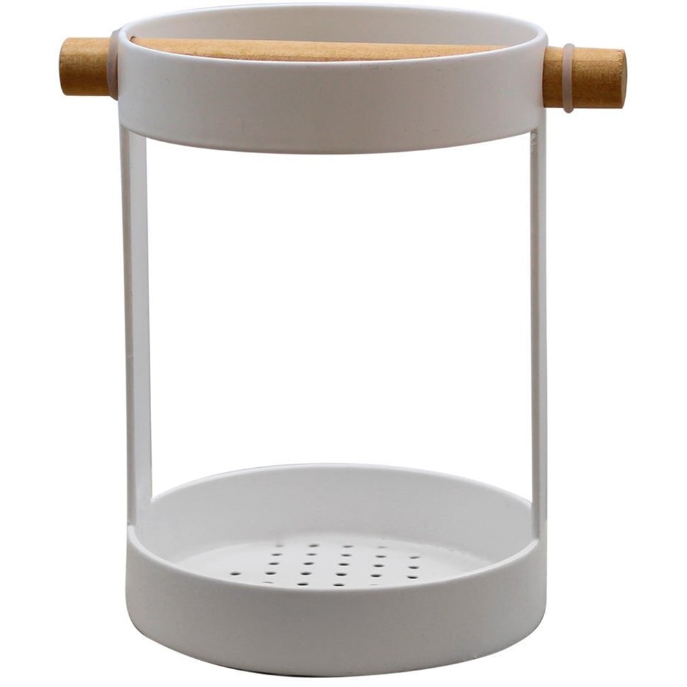 Suport tacamuri FRANDIS 41182, metal, 10 x 14 cm, alb