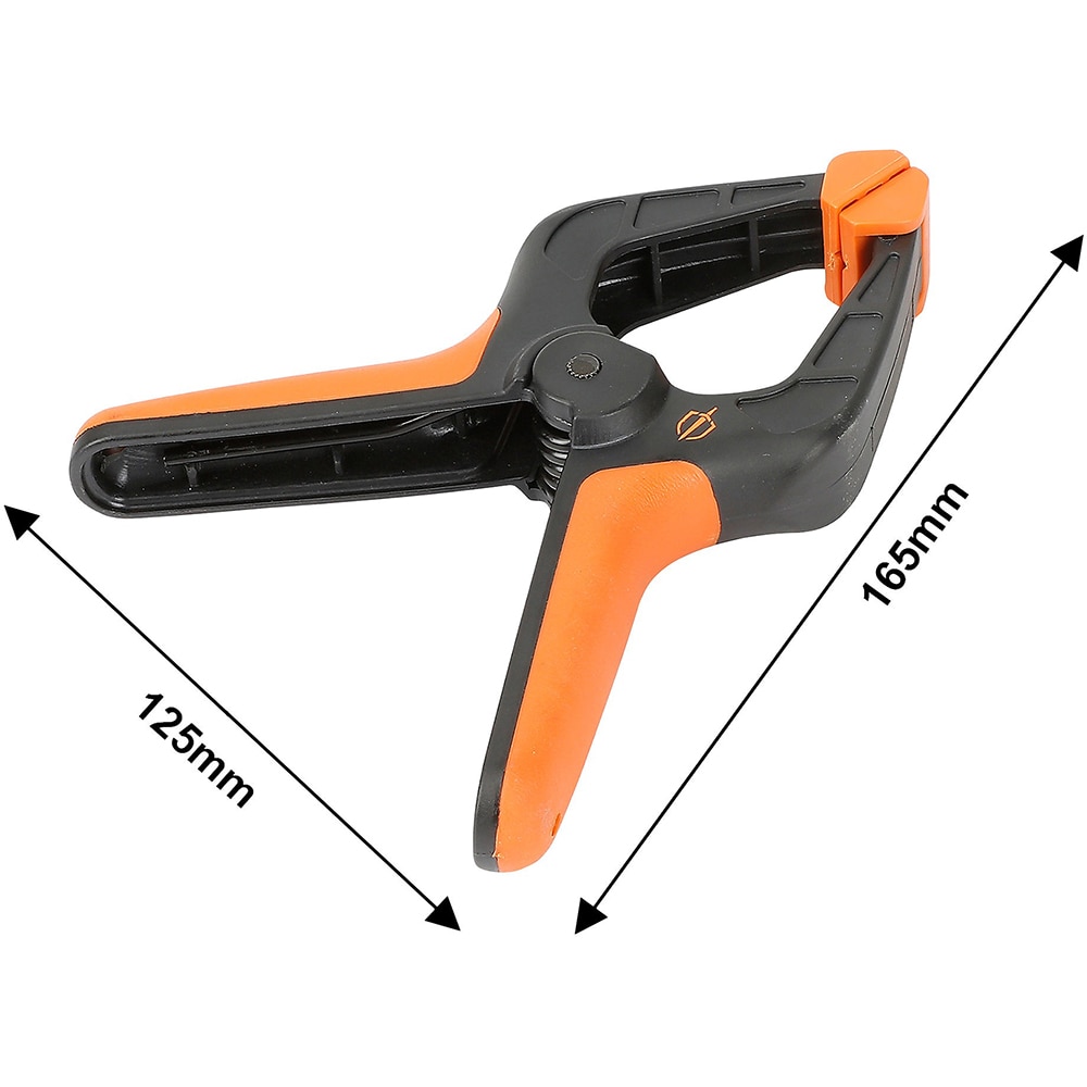 Cleste cu arc MAGNUSSON, 165 x 125 mm, plastic, negru/portocaliu