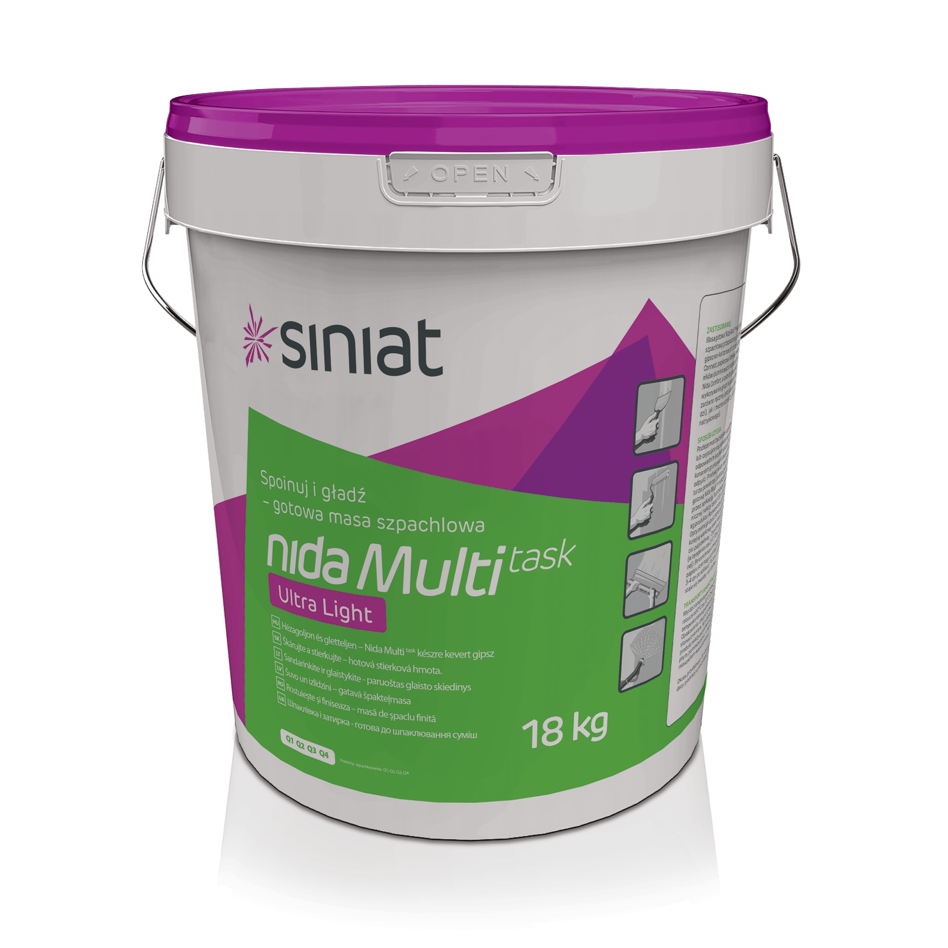 Pasta imbinare si finisare, gata preparata, 18 kg, alb  Nida MULTI TASK