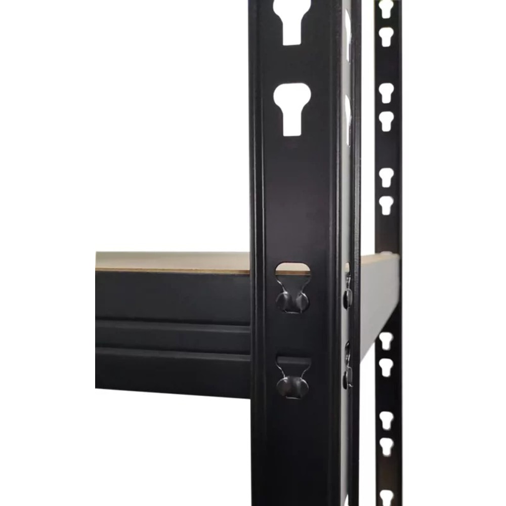 Raft Butterfly, metal, 180x90x40 cm, 5 rafturi, negru