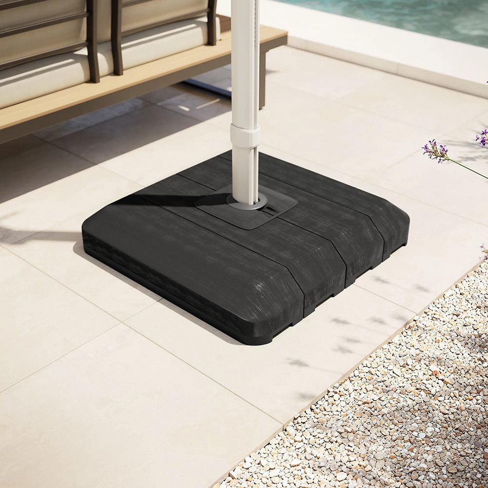 Suport umbrela GOODHOME Moku, 50 x 50 x 5.5 cm, 30kg, beton, negru