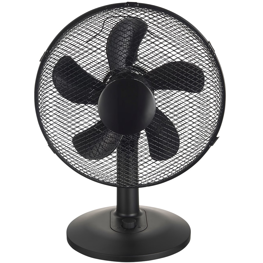 Ventilator de birou GOODHOME Aoba, 3 trepte viteza, 28cm, 40W, negru