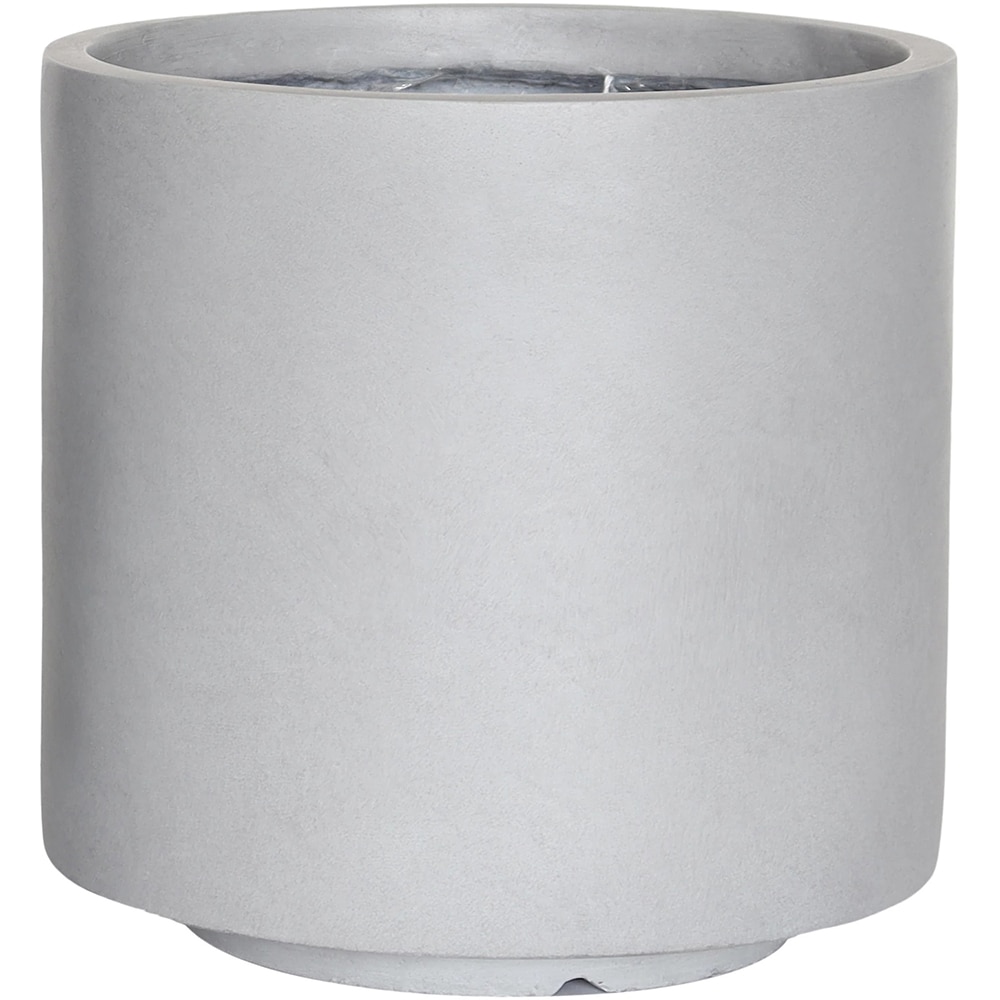 Ghiveci flori VERVE, lut, D 26 cm, gri deschis