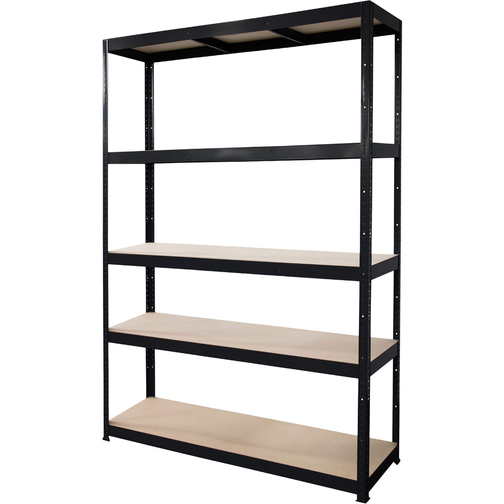 Raft atelier GOODHOME Ryle, otel, 120 x 40 x 179 cm, negru