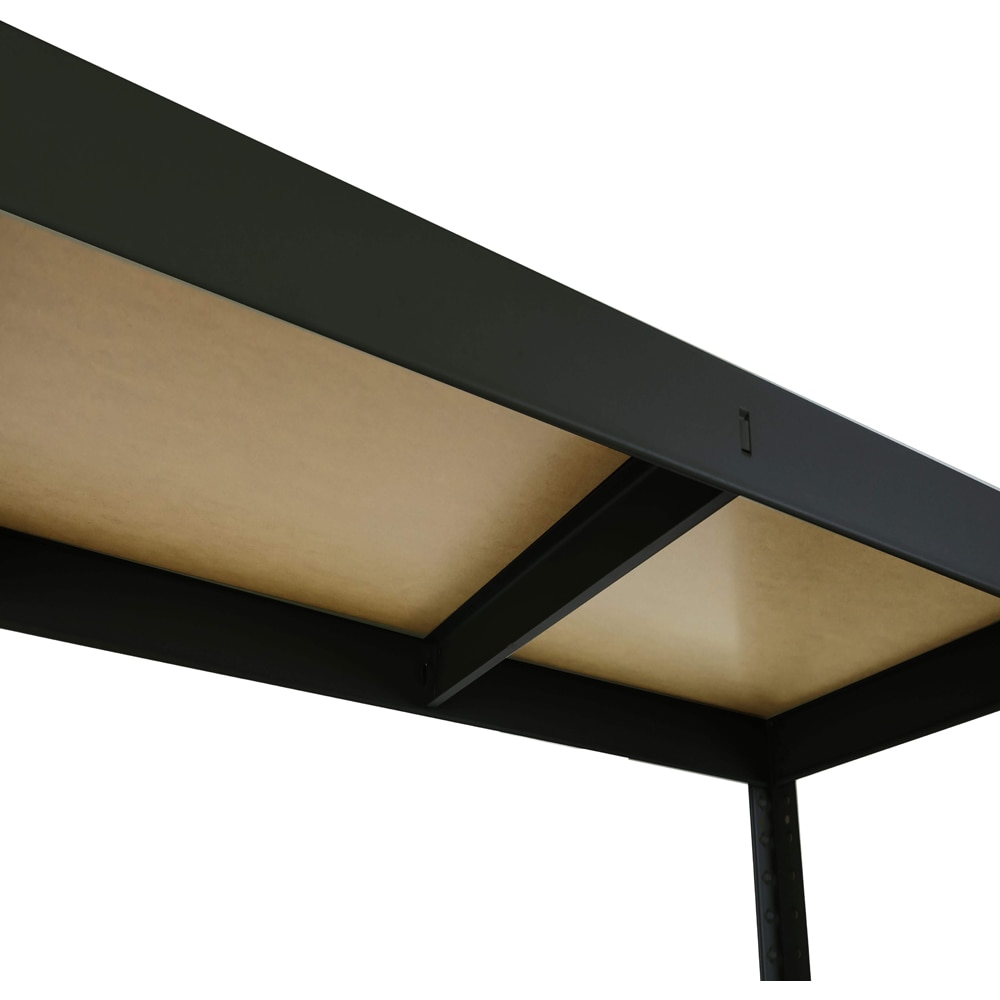 Raft atelier GOODHOME Ryle, otel, 120 x 40 x 179 cm, negru
