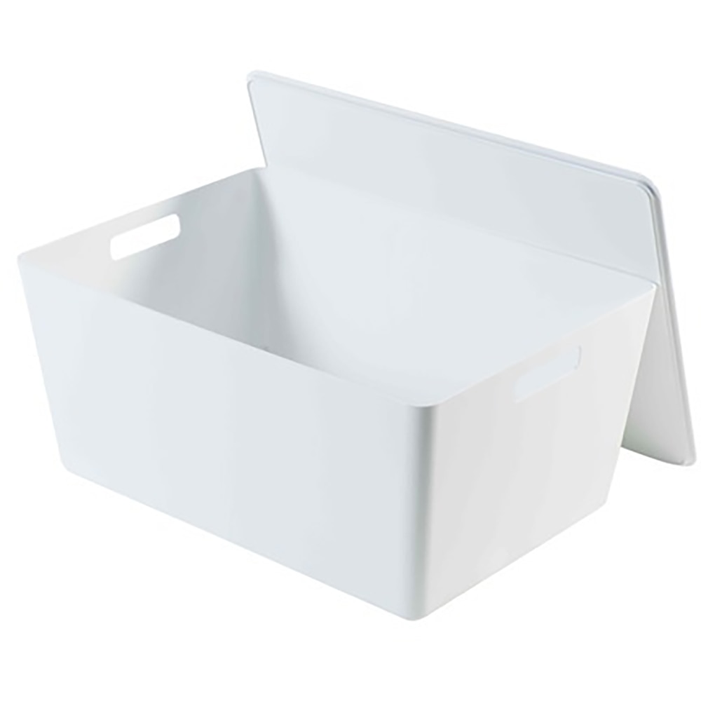 Cutie cu capac 33 x 47 x 21 cm, 22l, plastic, alb