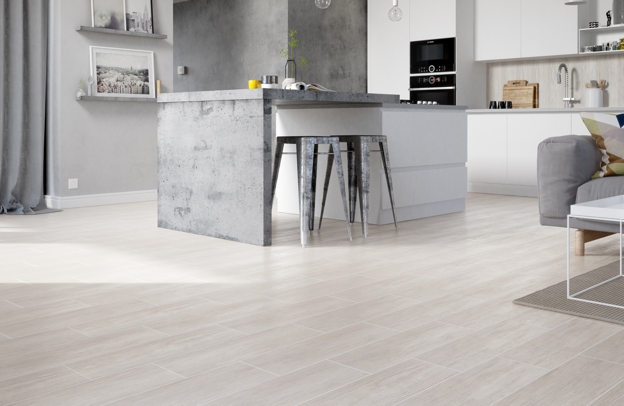 Gresie, alb, structurata, 18.5 x 59.8 cm, suprafata acoperire 1 mp, R10 • Finwood