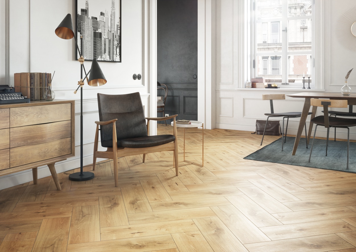 Gresie Original Wood, bej, structurata, finisaj mat, 18.5 x 59.8 cm, 1 mp/cutie