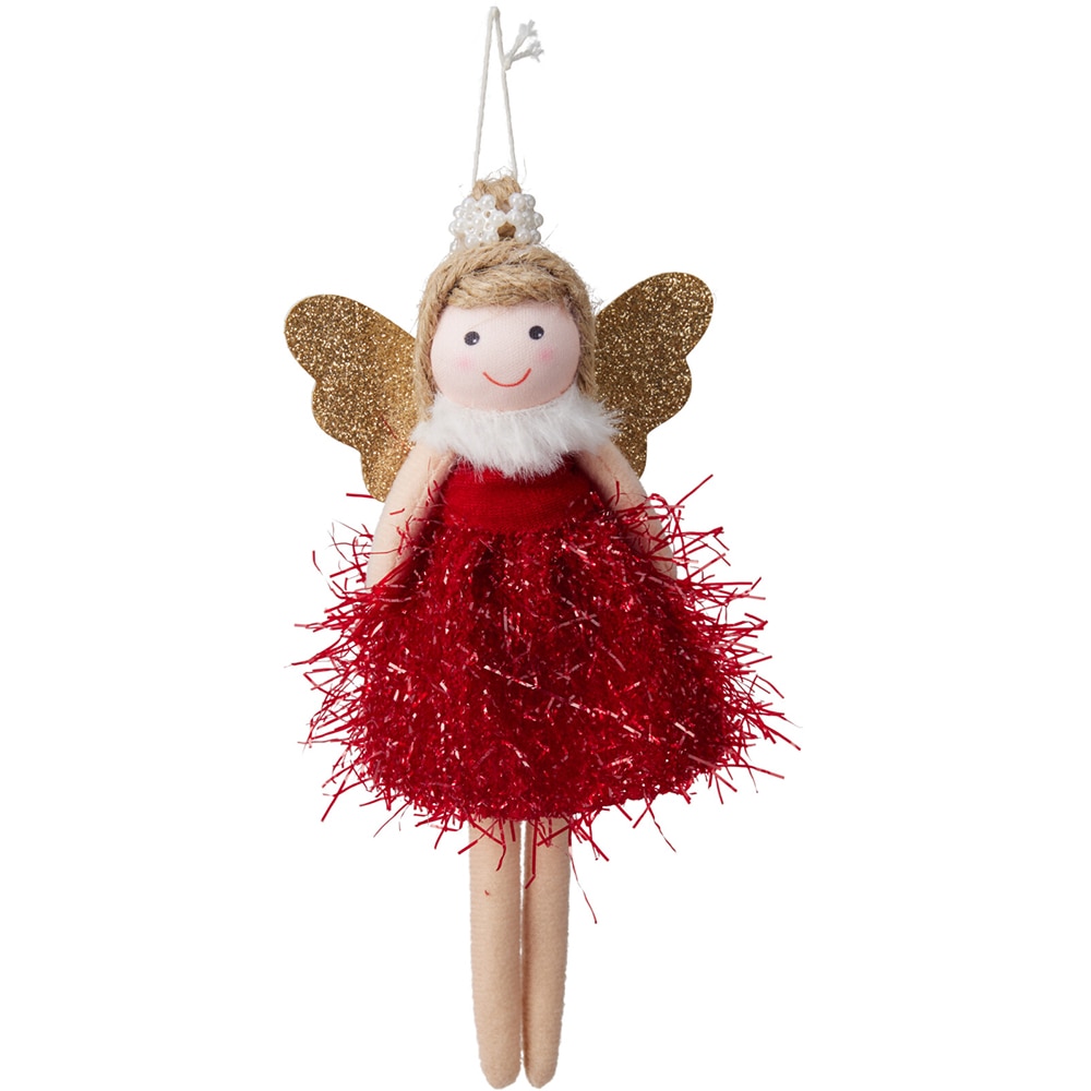 Decoratiune Ingeras cu agatatoare, 17cm, diverse modele