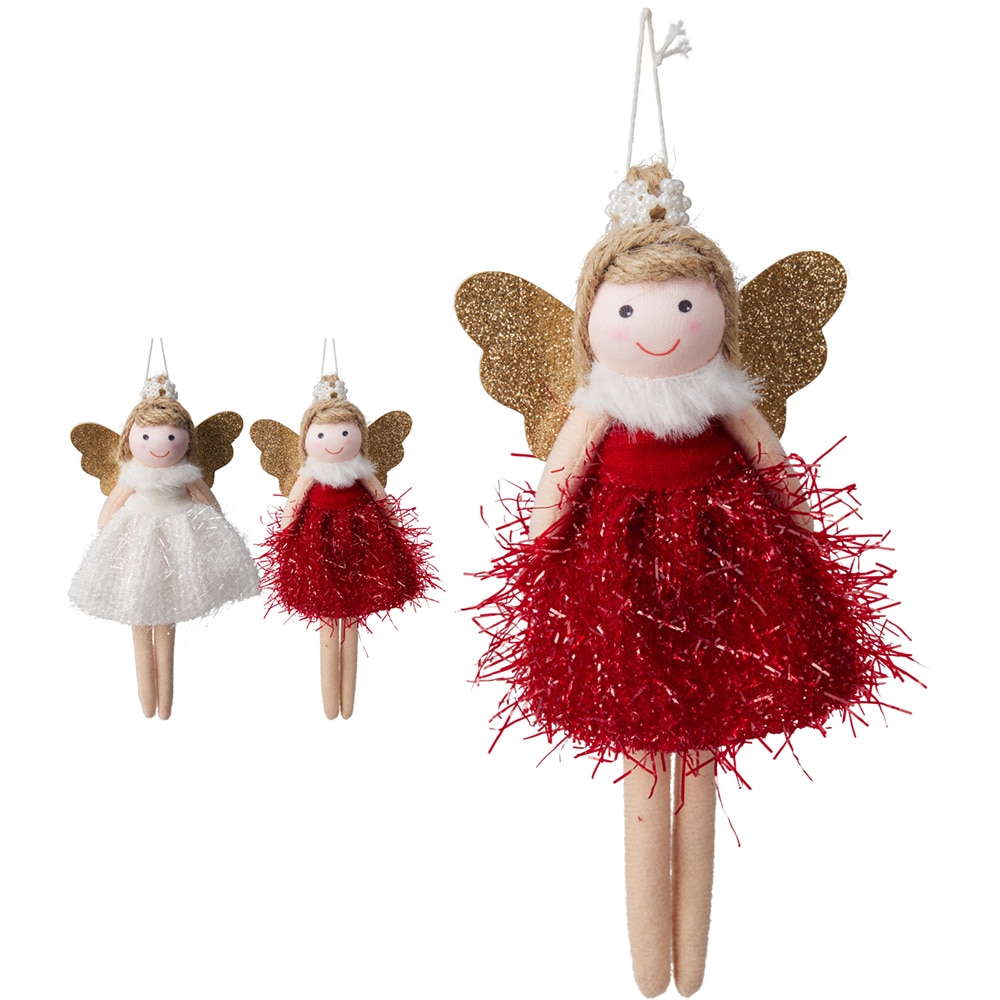 Decoratiune Ingeras cu agatatoare, 17cm, diverse modele