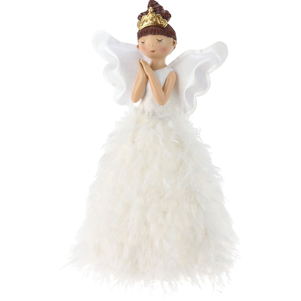 Decoratiune Ingeras LED, 22 x 36 cm, alb