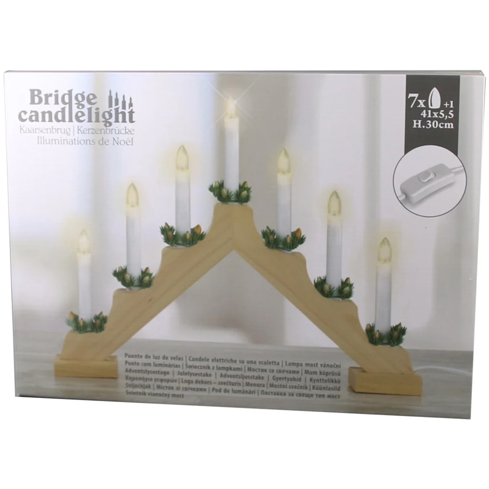 Sfesnic Lumanari LED, 40 x 31 cm, maro 